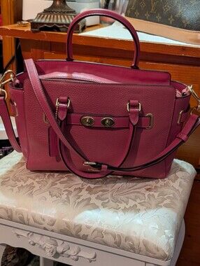 Coach Blake Carryall 25 -Top-Handle Satchel in Raspberry Pink W/ Gold Hardware